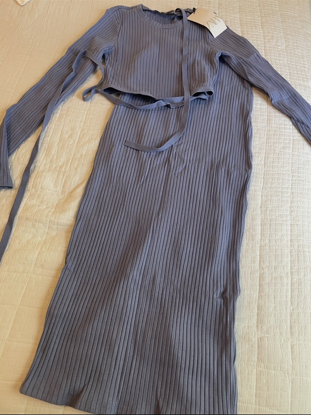 Zara Ribbed Long Sleeve set